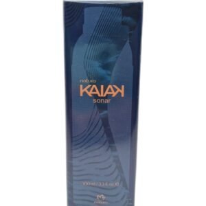 Caja azul de perfume Kaiak Sonar Natura para hombre, presentación 100 ml