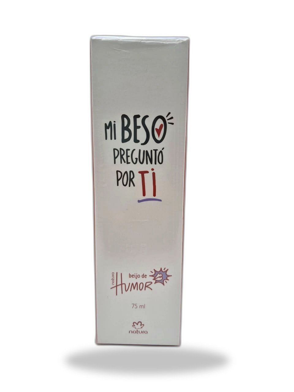 natura 17 Caja blanca de Natura Humor Beijo de Humor con frase "Mi beso preguntó por ti", 75 ml